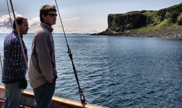 Out sailing.