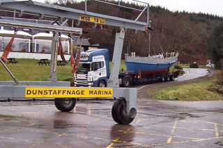 B Marie on low loader.